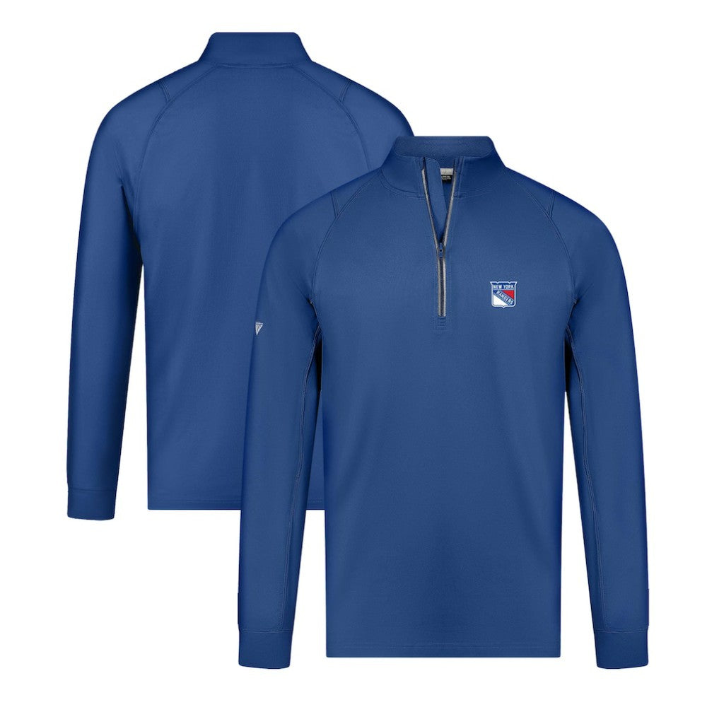 NHL New York Rangers Levelwear Theory Insignia Core Quarter-Zip Pullover Top