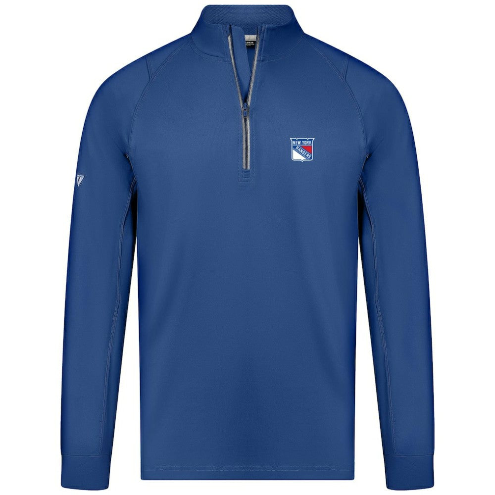 NHL New York Rangers Levelwear Theory Insignia Core Quarter-Zip Pullover Top