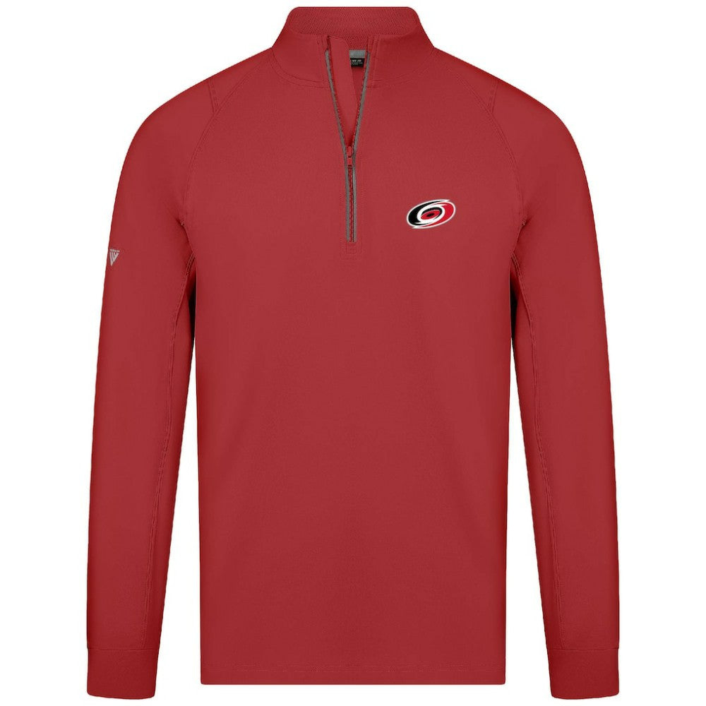 NHL Carolina Hurricanes Levelwear Theory Insignia Core Quarter-Zip Pullover Top