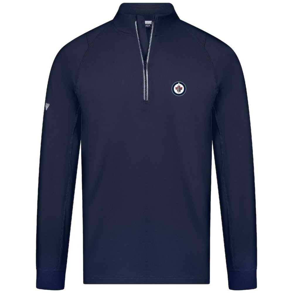 NHL Winnipeg Jets Levelwear Theory Insignia Core Quarter-Zip Pullover Top