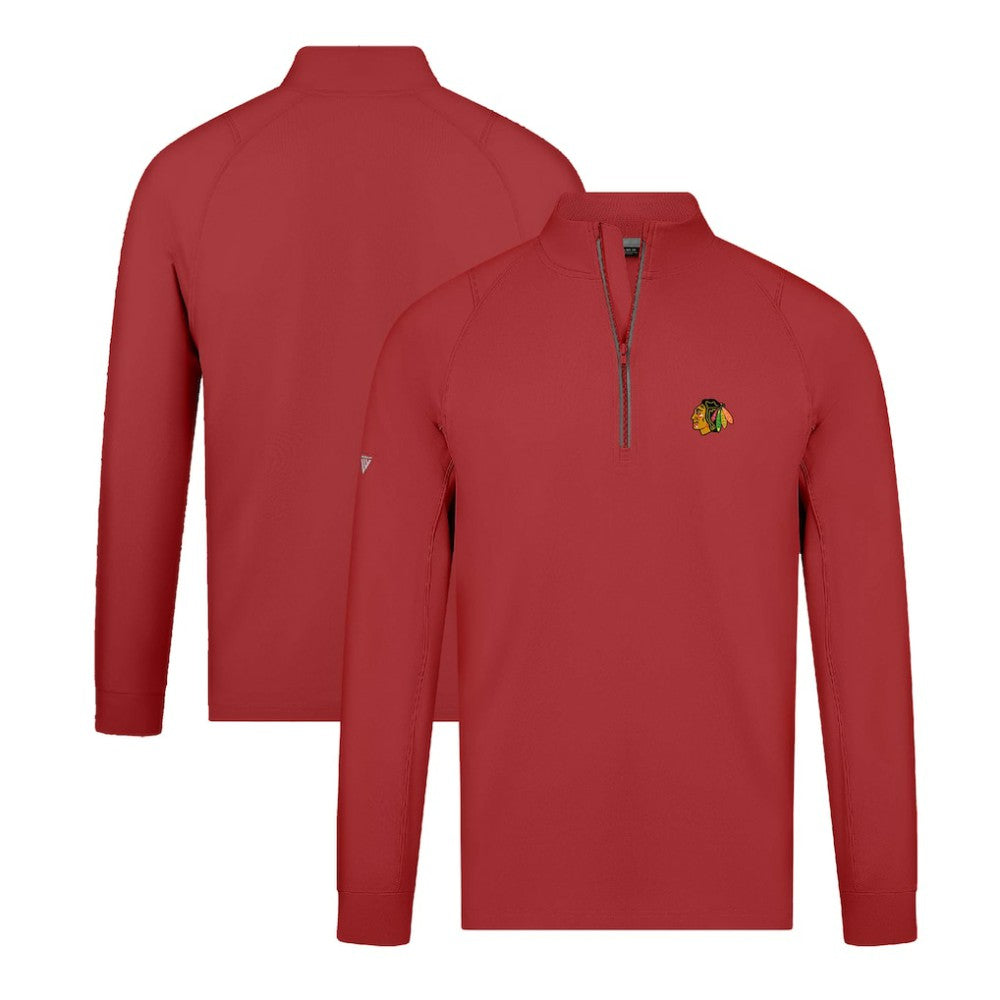 NHL Chicago Blackhawks Levelwear Theory Insignia Core Quarter-Zip Pullover Top