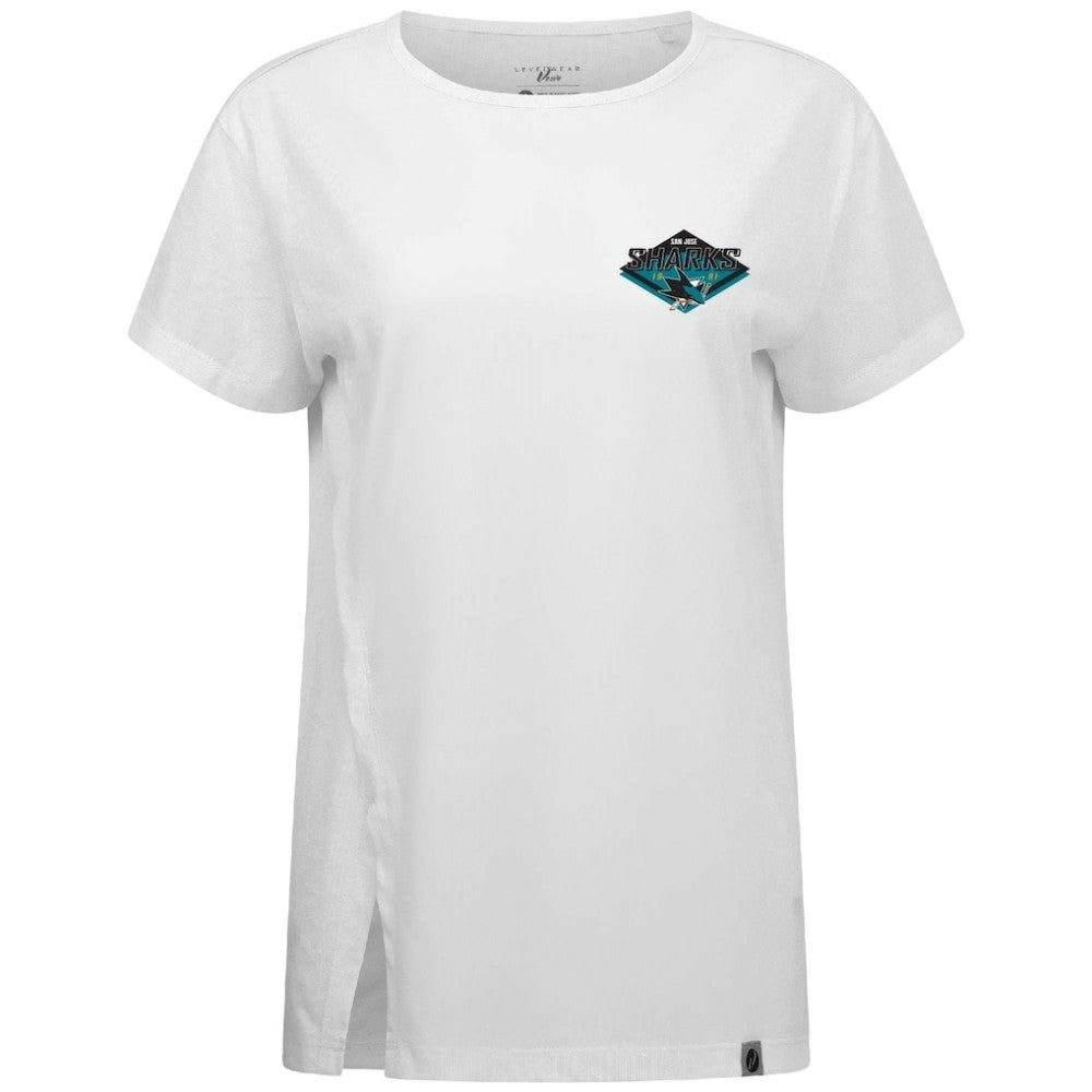 NHL San Jose Sharks Levelwear Women's Influx Club Patch 2.0 T-Shirt