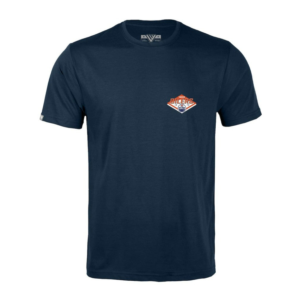 NHL Edmonton Oilers Levelwear Richmond Club Patch 2.0 T-Shirt