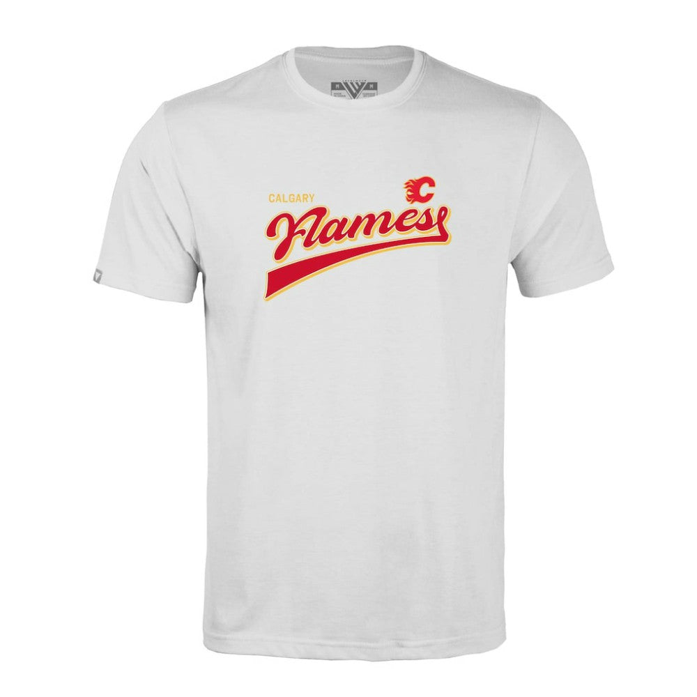 NHL Calgary Flames Levelwear Richmond Retro Script T-Shirt
