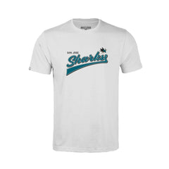 NHL San Jose Sharks Levelwear Youth Little Richmond Retro Script T-Shirt