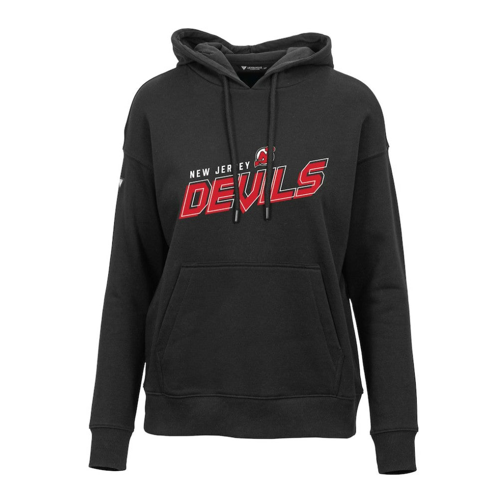 NHL New Jersey Devils Levelwear Women's Adorn Premier 2.0 Fleece Pullover Hoodie