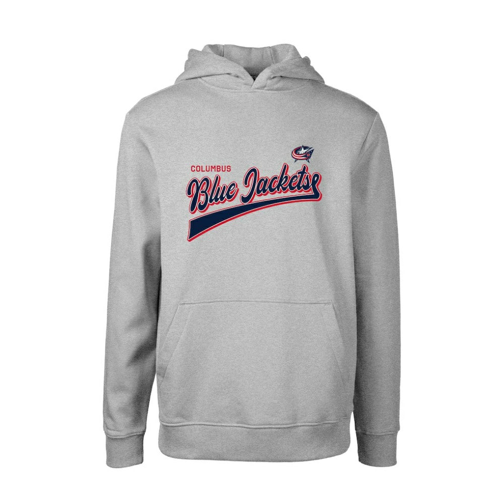 NHL Columbus Blue Jackets Levelwear Youth Podium Retro Script Fleece Pullover Hoodie