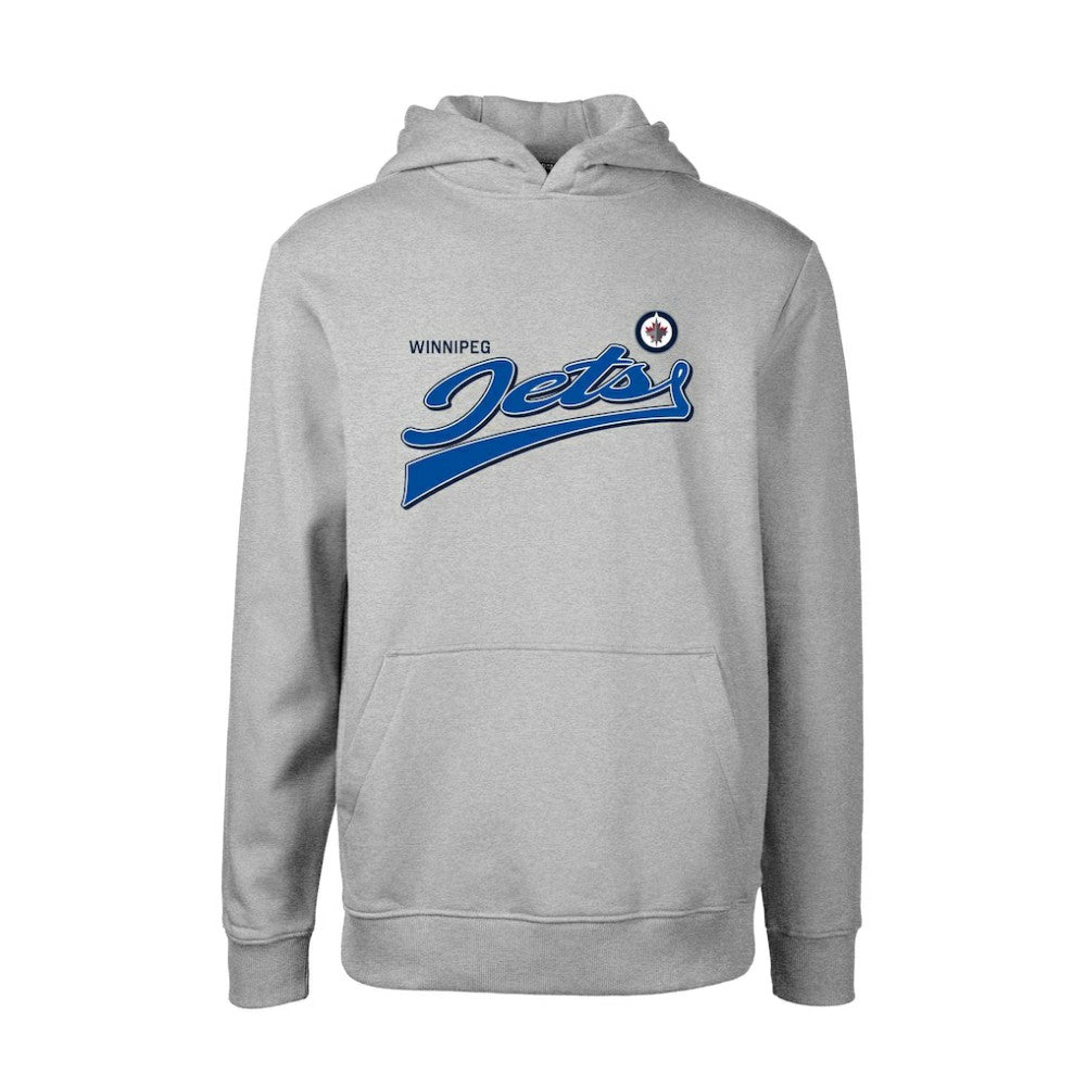 NHL Winnipeg Jets Levelwear Youth Podium Retro Script Fleece Pullover Hoodie