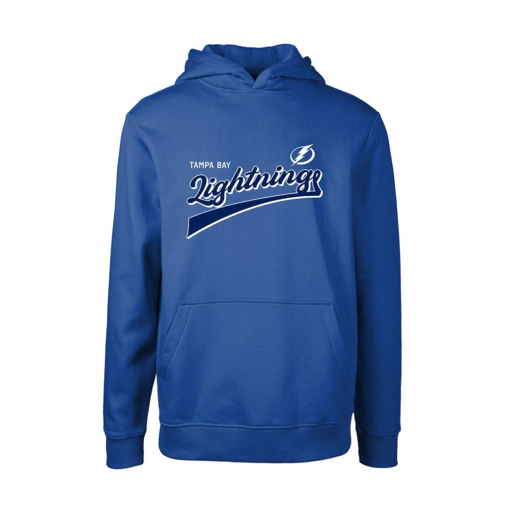 NHL Tampa Bay Lightning Levelwear Youth Podium Retro Script Fleece Pullover Hoodie