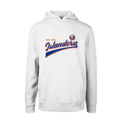 NHL New York Islanders Levelwear Youth Podium Retro Script Fleece Pullover Hoodie