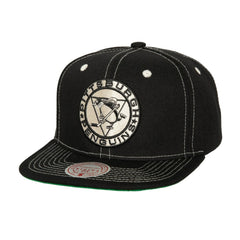 NHL Pittsburgh Penguins Mitchell & Ness Energy Contrast Natural Snapback Hat