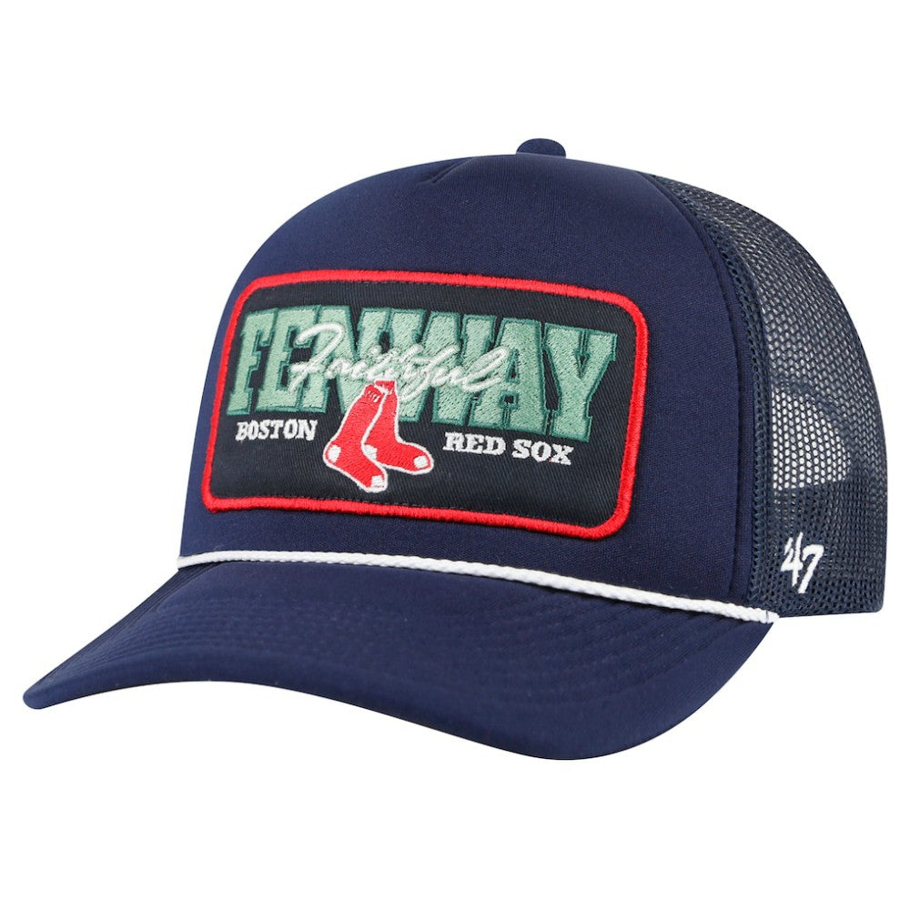 Navy Boston Red Sox '47 Local Patch Foam Front Trucker Adjustable Hat