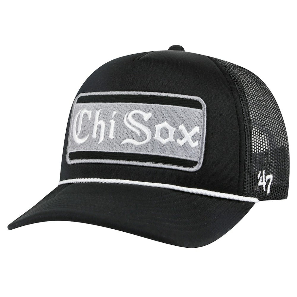 Black Chicago White Sox '47 Local Patch Foam Front Trucker Adjustable Hat