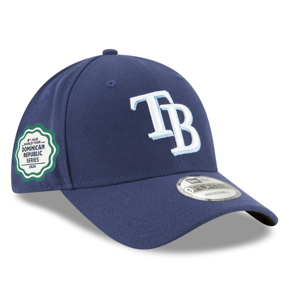 Navy Tampa Bay Rays New Era 2024 MLB World Tour: Dominican Republic Series 9FORTY Adjustable Hat