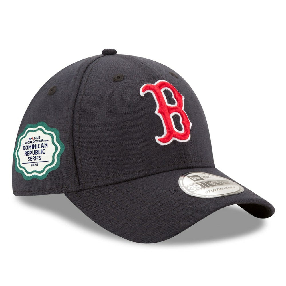 Navy Boston Red Sox New Era 2024 MLB World Tour: Dominican Republic Series 39THIRTY Flex Hat