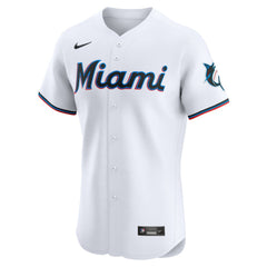 White Eury Perez Miami Marlins Nike Home Elite Player Jersey