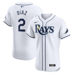 White Yandy Diaz Tampa Bay Rays Nike Home Elite Player Jersey