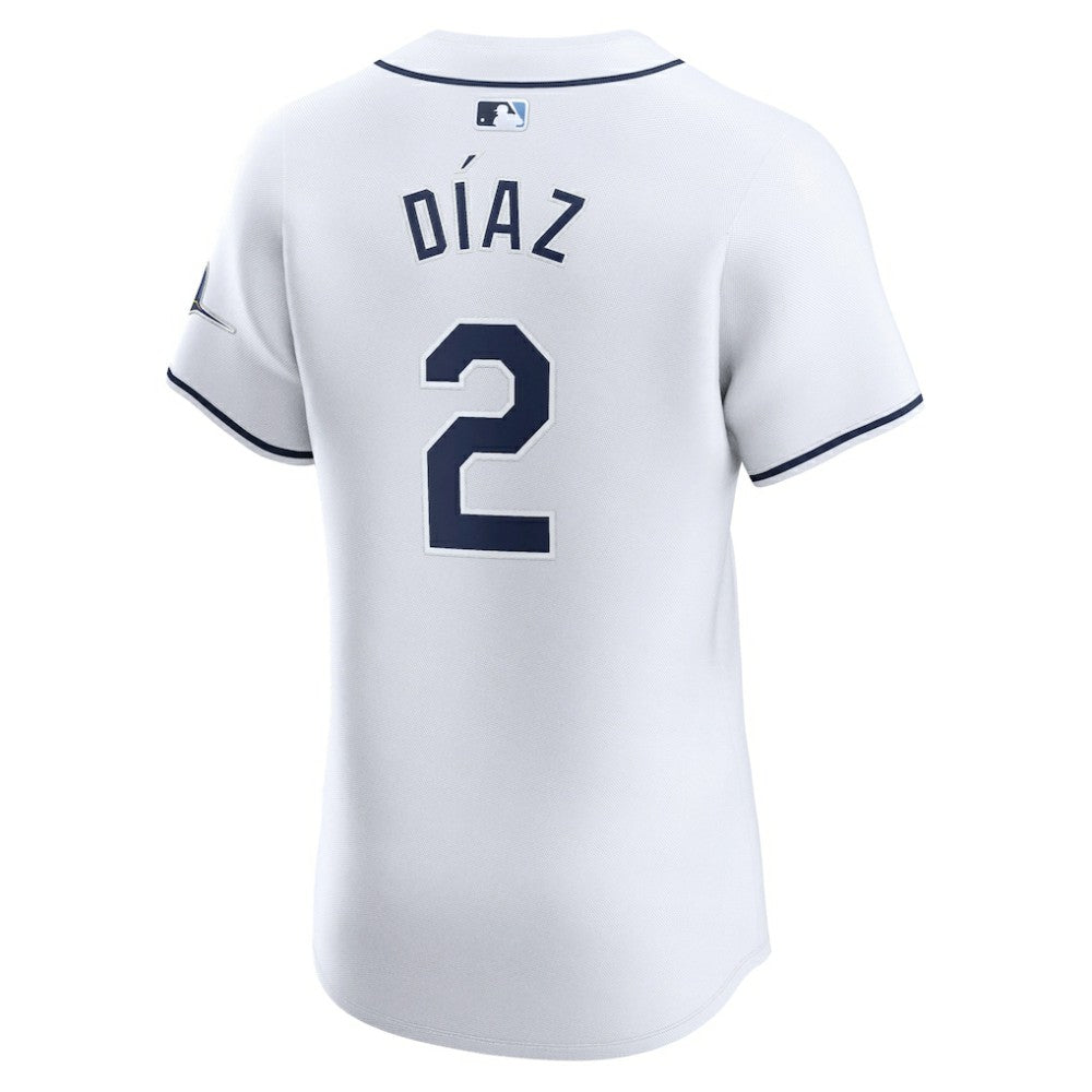 White Yandy Diaz Tampa Bay Rays Nike Home Elite Player Jersey