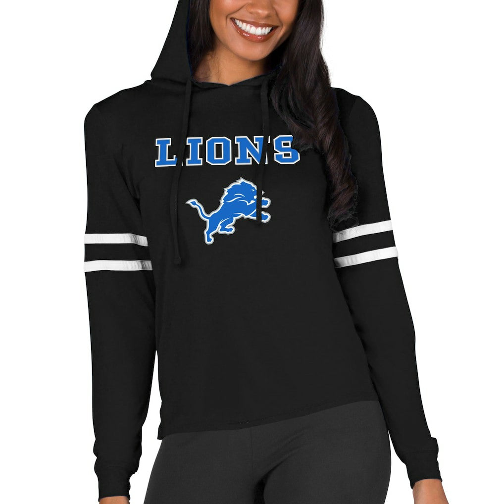 Concepts Sport Women's Marathon Lightweight Lounge Pullover Hoodie - Detroit Lions Hoodies