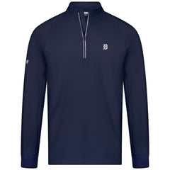 Navy Detroit Tigers Levelwear Theory Insignia Quarter-Zip Pullover