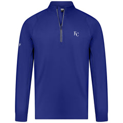Royal Kansas City Royals Levelwear Theory Insignia Quarter-Zip Pullover