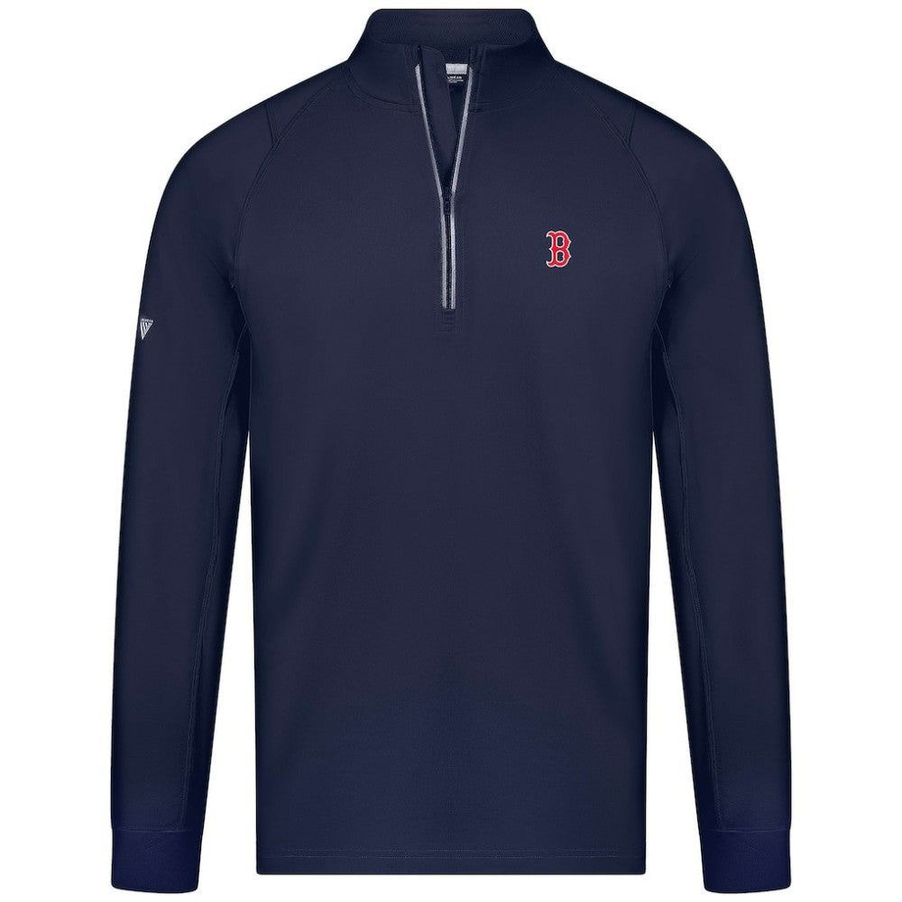 Navy Boston Red Sox Levelwear Theory Insignia Quarter-Zip Pullover