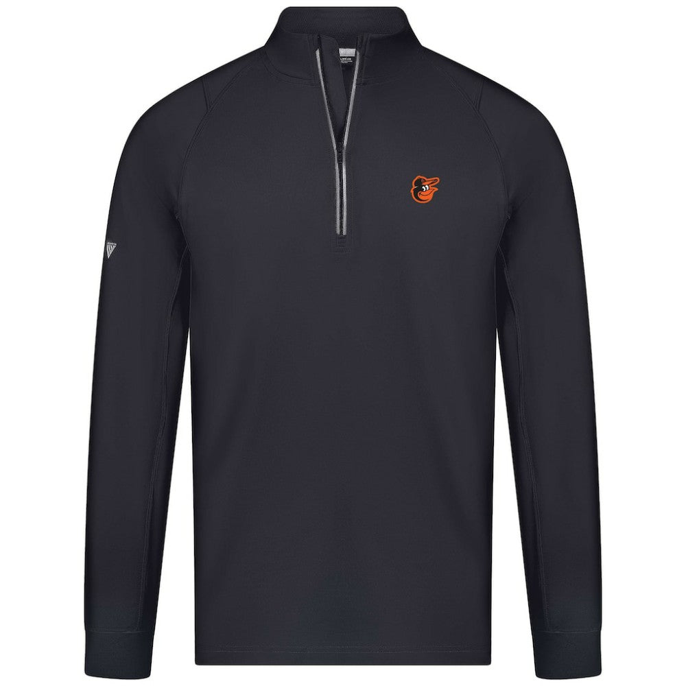 Black Baltimore Orioles Levelwear Theory Insignia Quarter-Zip Pullover
