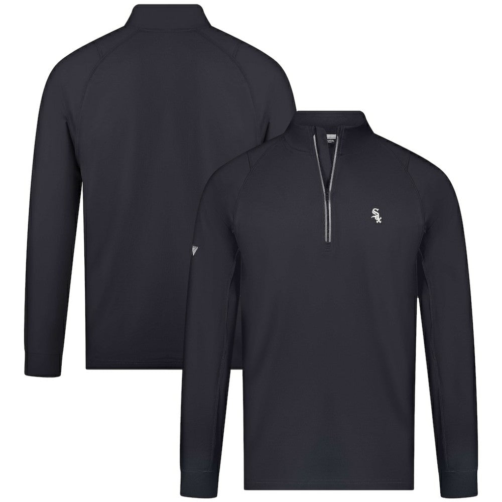Black Chicago White Sox Levelwear Theory Insignia Quarter-Zip Pullover