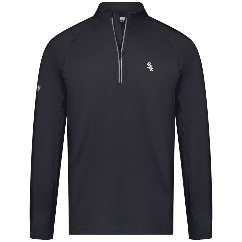 Black Chicago White Sox Levelwear Theory Insignia Quarter-Zip Pullover