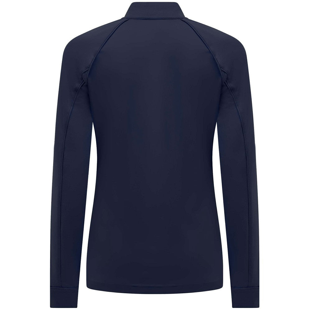 Navy Milwaukee Brewers Levelwear Women's Kinetic Insignia Quarter-Zip Pullover