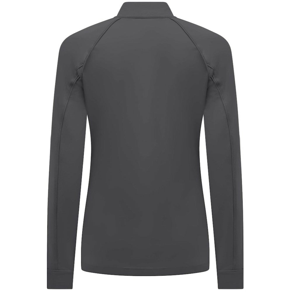 Charcoal Seattle Mariners Levelwear Women's Kinetic Insignia Quarter-Zip Pullover