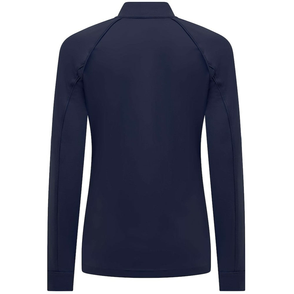 Navy Detroit Tigers Levelwear Women's Kinetic Insignia Quarter-Zip Pullover