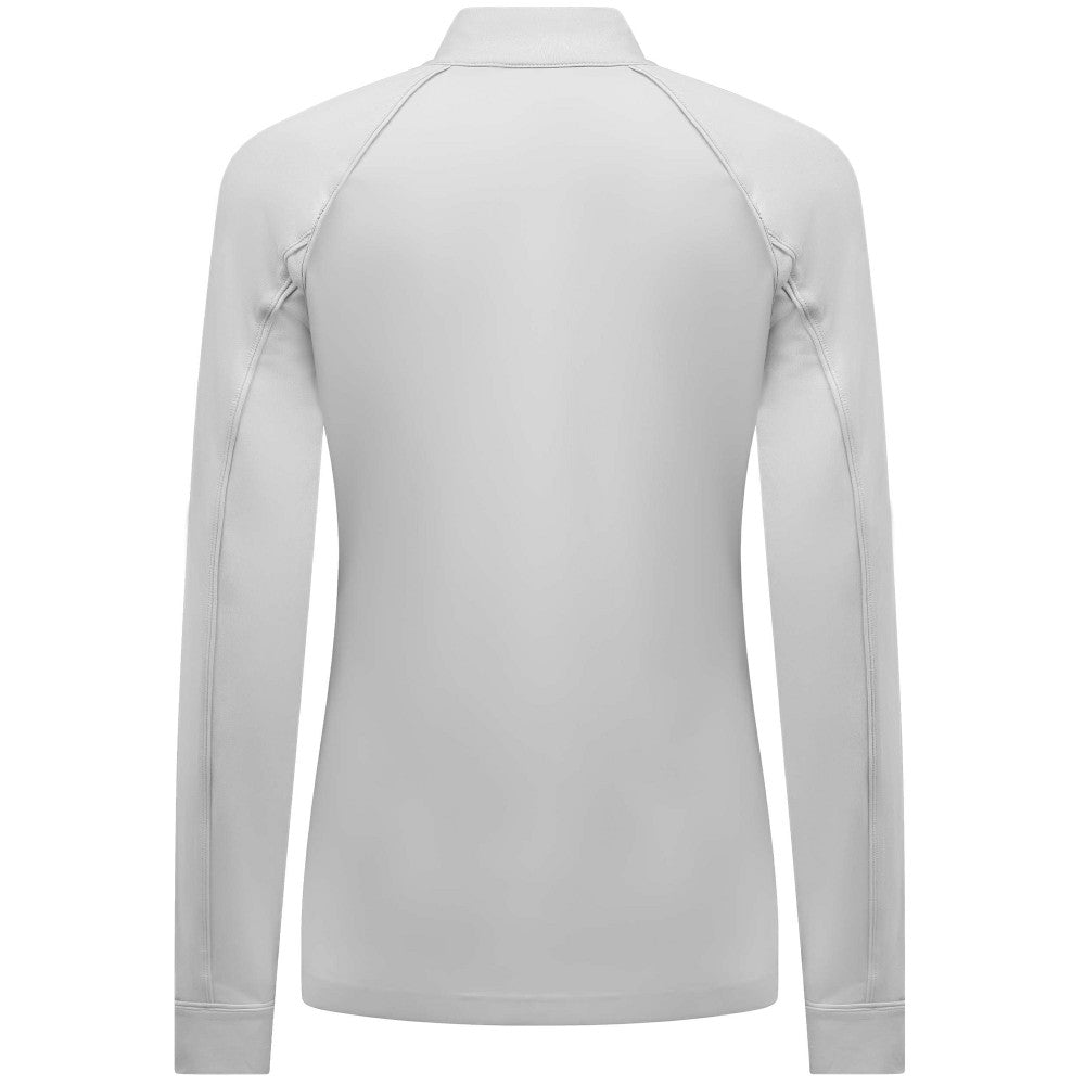 White Cincinnati Reds Levelwear Women's Kinetic Insignia Quarter-Zip Pullover