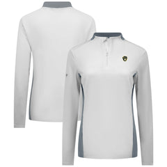 White Milwaukee Brewers Levelwear Women's Moxie Insignia Quarter-Zip Pullover