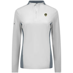 White Milwaukee Brewers Levelwear Women's Moxie Insignia Quarter-Zip Pullover