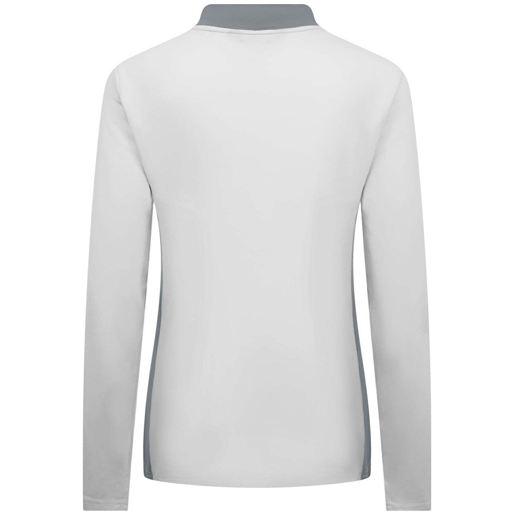 White Milwaukee Brewers Levelwear Women's Moxie Insignia Quarter-Zip Pullover