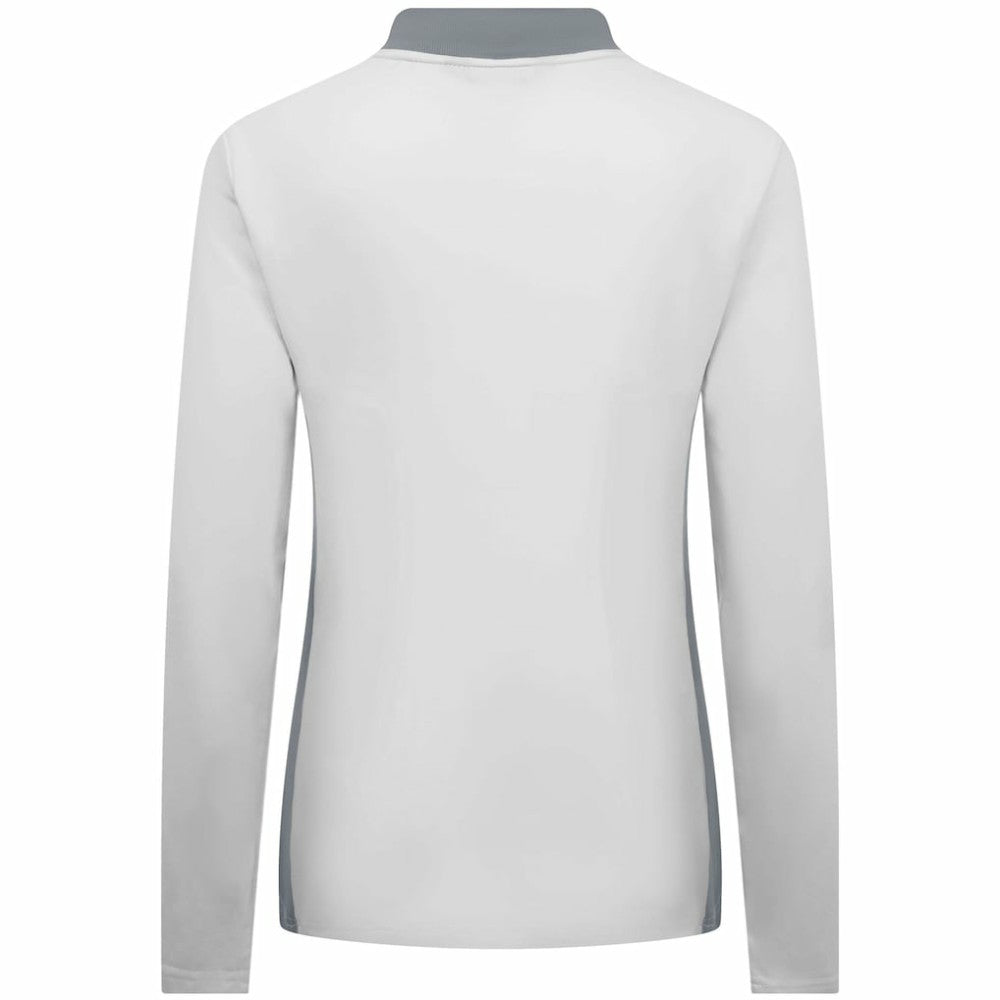 White Toronto Blue Jays Levelwear Women's Moxie Insignia Quarter-Zip Pullover