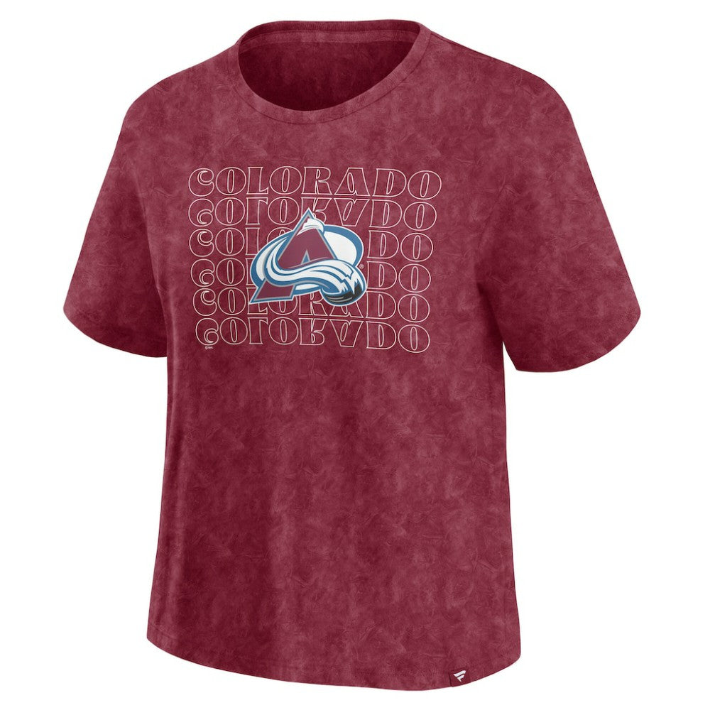 NHL Colorado Avalanche Fanatics Women's Faded Wash T-Shirt