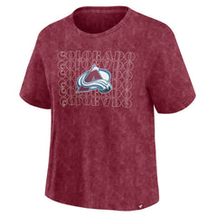 NHL Colorado Avalanche Fanatics Women's Faded Wash T-Shirt