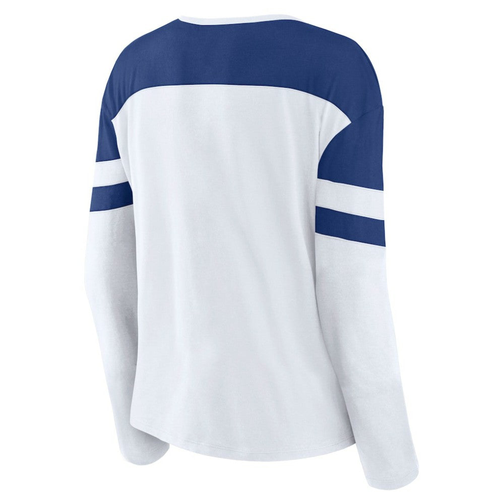 NHL Tampa Bay Lightning Fanatics Women's Frozen Long Sleeve Notch Neck T-Shirt