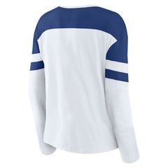 NHL Tampa Bay Lightning Fanatics Women's Frozen Long Sleeve Notch Neck T-Shirt