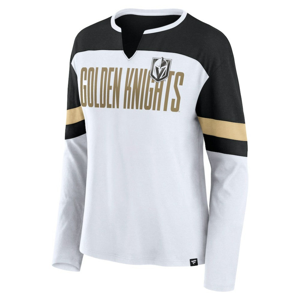 NHL Vegas Golden Knights Fanatics Women's Frozen Long Sleeve Notch Neck T-Shirt