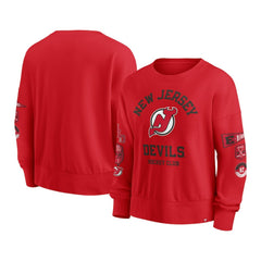NHL New Jersey Devils Fanatics Women's Go Team Pullover Sweatshirt