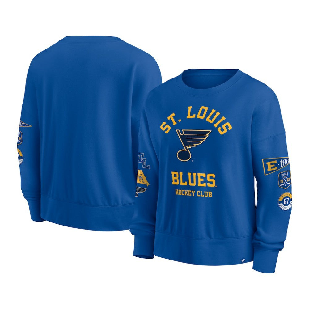 NHL St. Louis Blues Fanatics Women's Go Team Pullover Sweatshirt