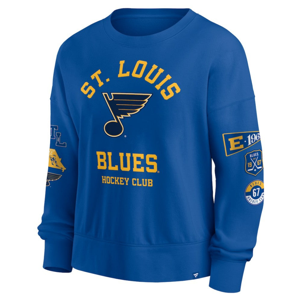 NHL St. Louis Blues Fanatics Women's Go Team Pullover Sweatshirt