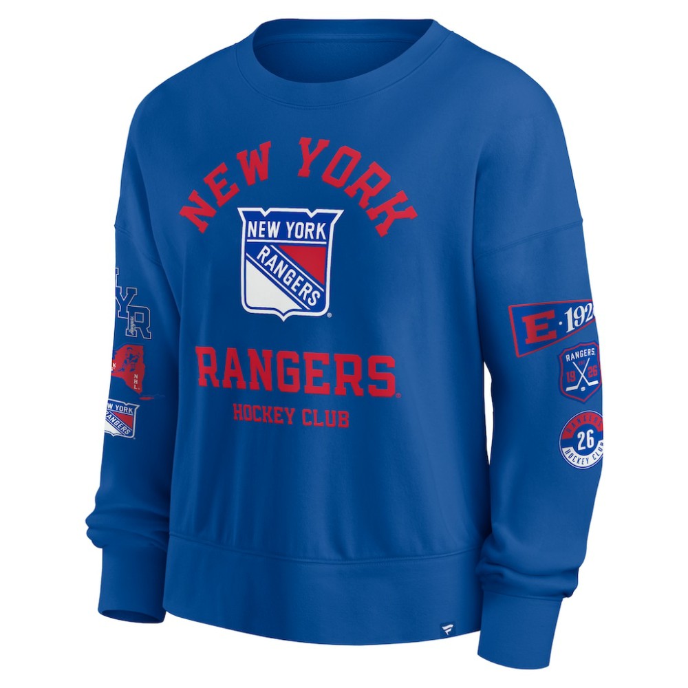 NHL New York Rangers Fanatics Women's Go Team Pullover Sweatshirt