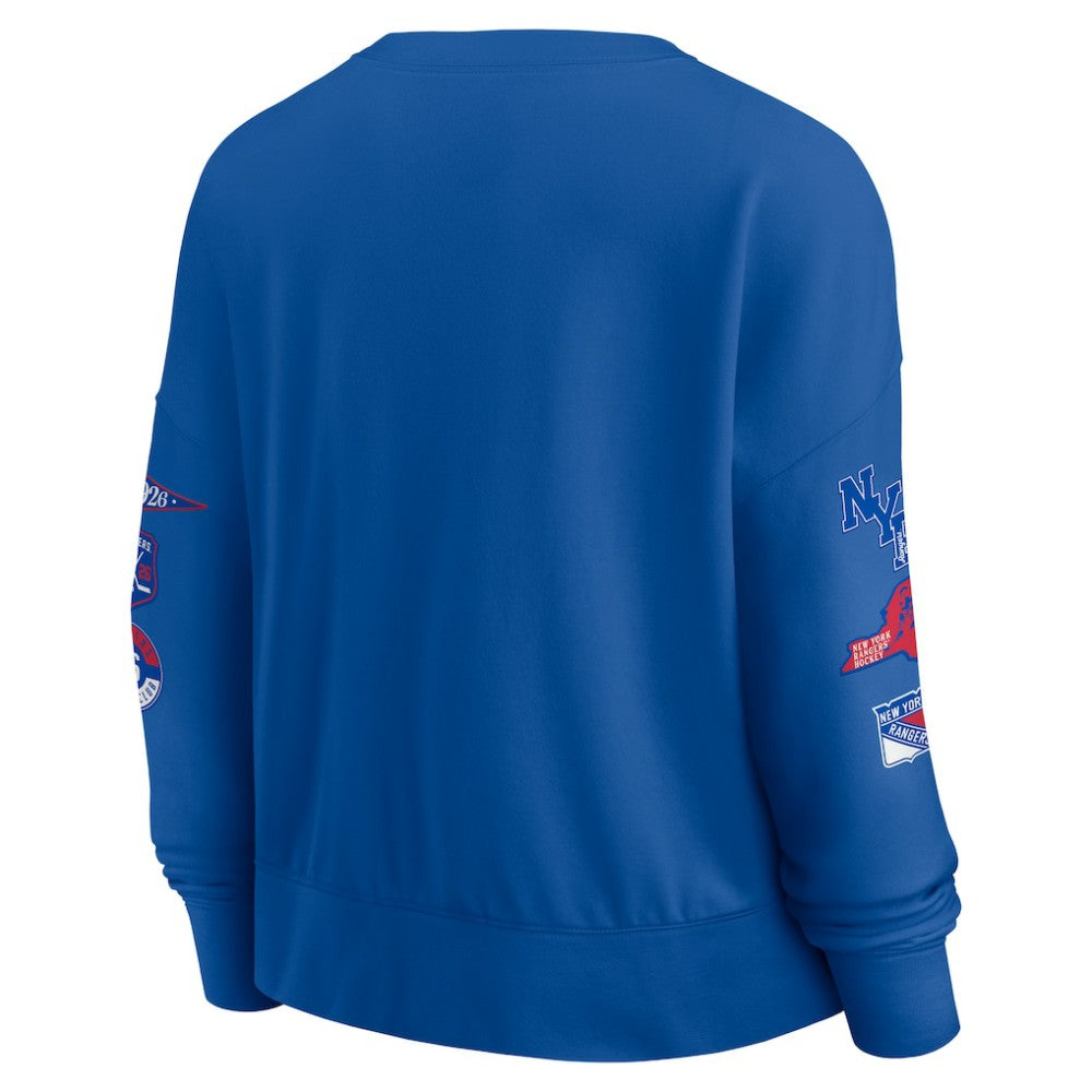 NHL New York Rangers Fanatics Women's Go Team Pullover Sweatshirt