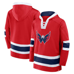 NHL Washington Capitals Fanatics Inside Line Fleece Pullover Hoodie- Red