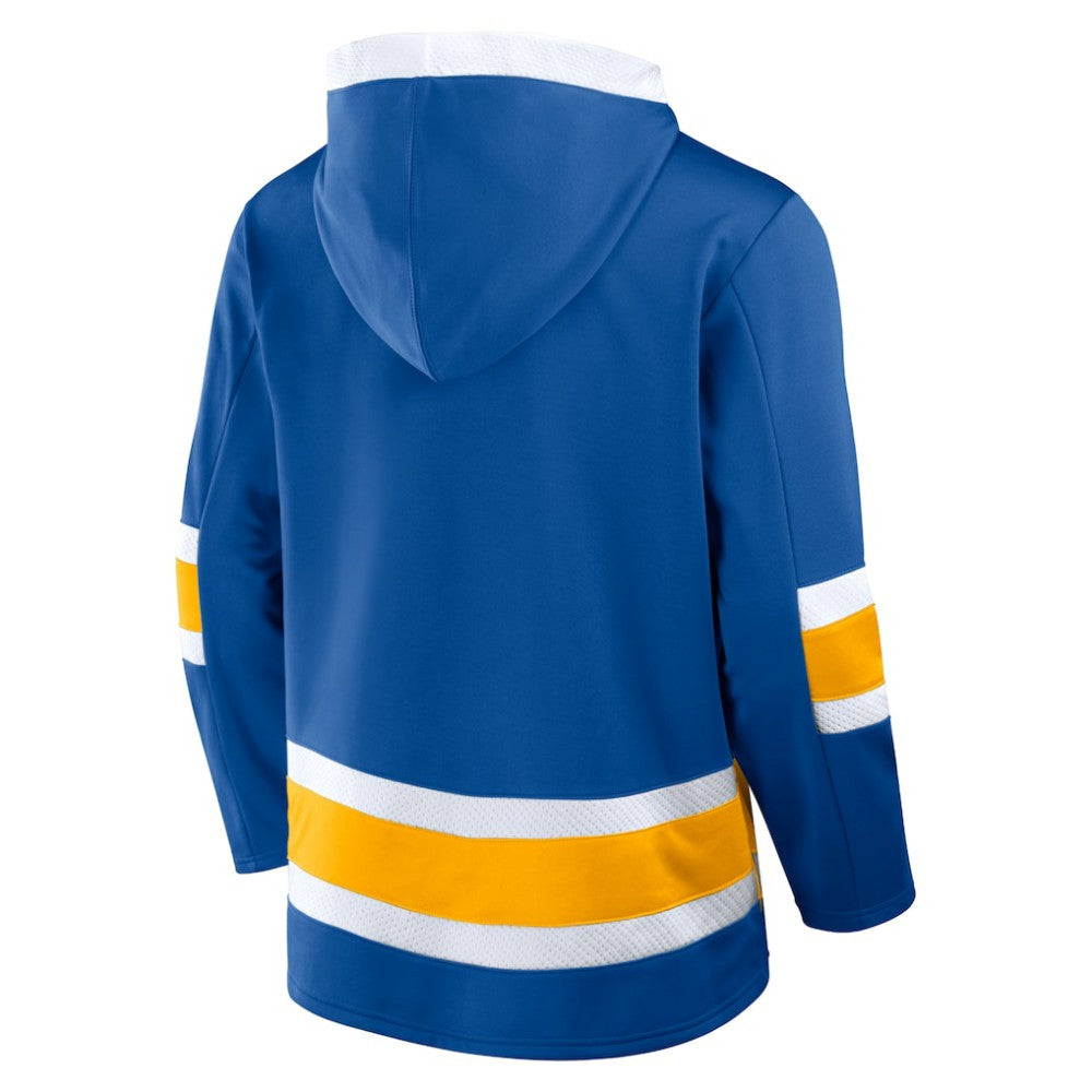 NHL Buffalo Sabres Fanatics Inside Line Fleece Pullover Hoodie- Royal