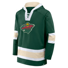 NHL Minnesota Wild Fanatics Inside Line Fleece Pullover Hoodie- Green